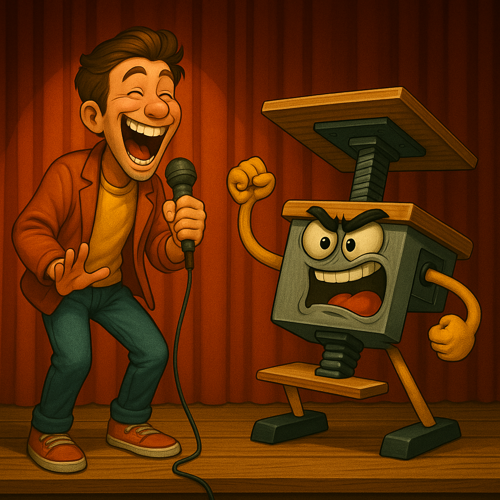 Featured image for Adjustable Desk: The Transformer of Office Furniture! - Comedy roast about Adjustable desk