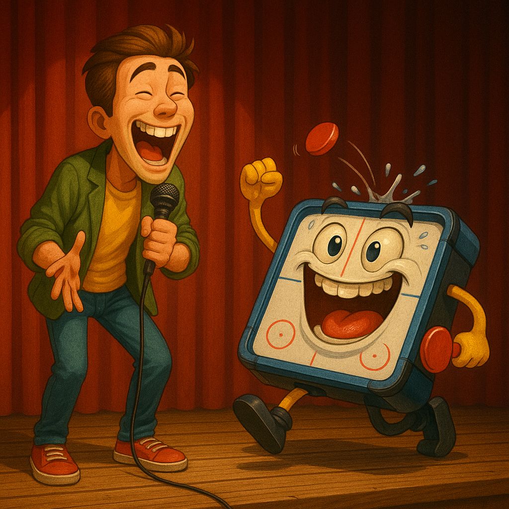 Featured image for Air Hockey Tables: For the Unathletic Athlete in Your Life! - Comedy roast about Air hockey table