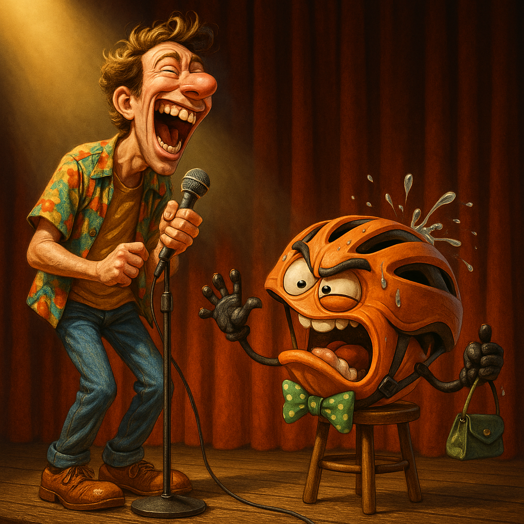 Featured image for Bike Helmet: The Fashion Statement Nobody Asked For! - Comedy roast about Bike helmet