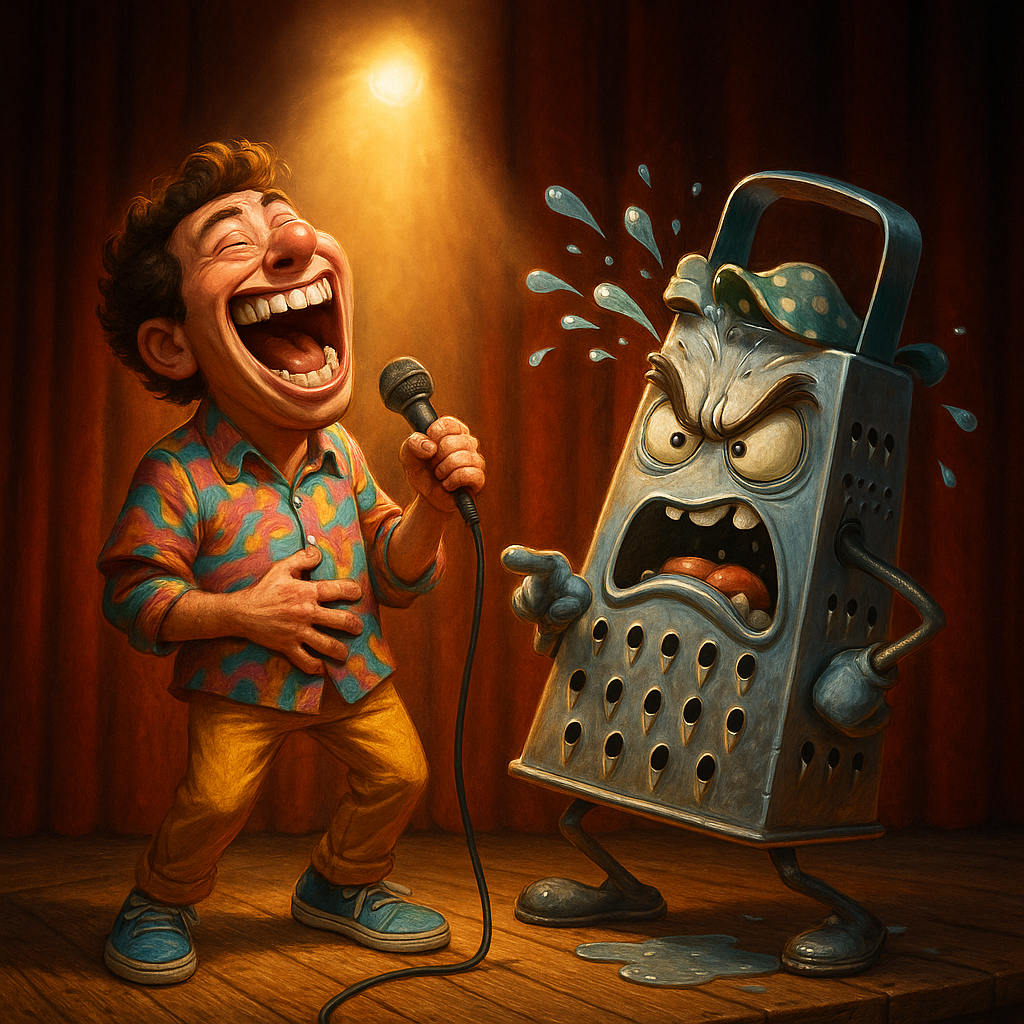Featured image for Box Grater: Four-Sided Anger Management for Cheese and Feelings - Comedy roast about Box Grater