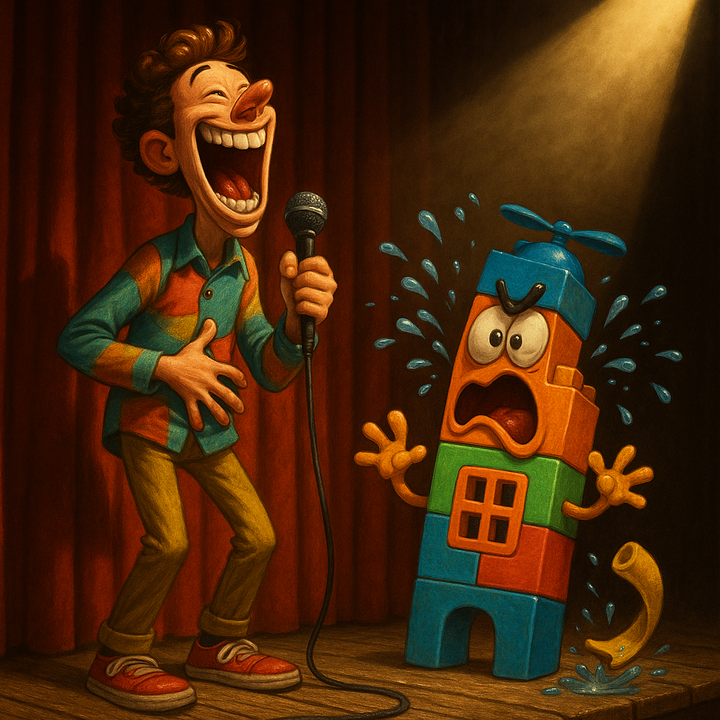 Featured image for Building Blocks Set: The Only Skyscraper I Can Afford - Comedy roast about Building blocks set