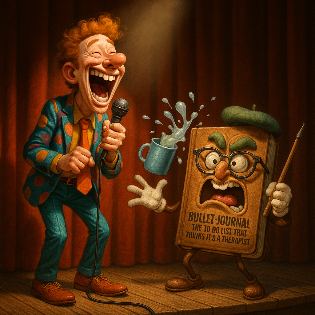 Featured image for Bullet Journal Notebook: The To-Do List That Thinks It's a Therapist - Comedy roast about Bullet journal notebook