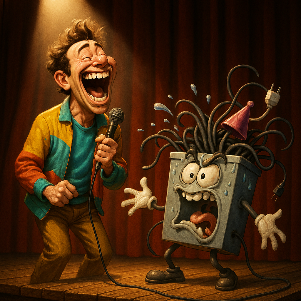 Featured image for Cable Management Box: Because Your Desk Is Hosting a Spaghetti Festival - Comedy roast about Cable management box