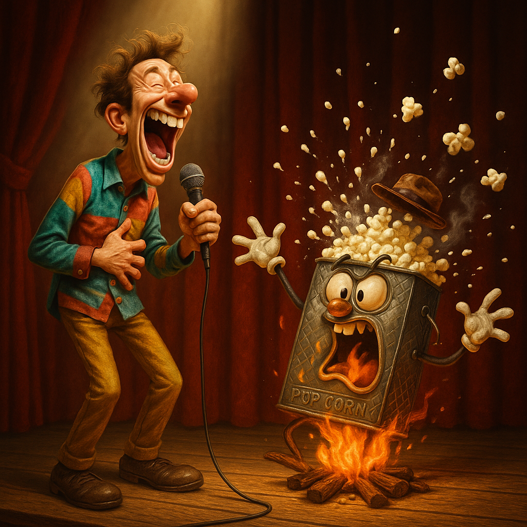 Featured image for Campfire Popcorn Maker: Turning Smoke Signals into Snack Signals - Comedy roast about Campfire popcorn maker
