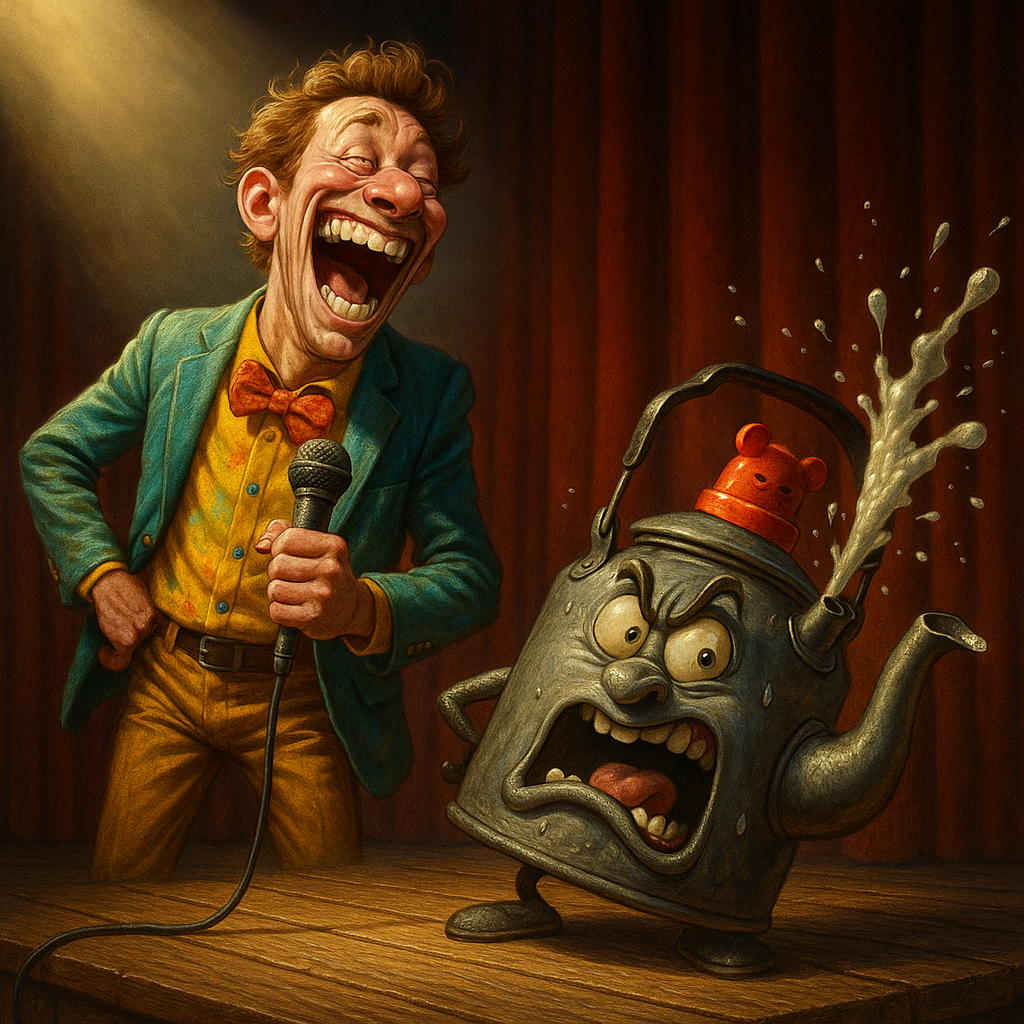 Featured image for Camping Kettle: The Teapot That Thinks It’s Bear Spray - Comedy roast about Camping kettle