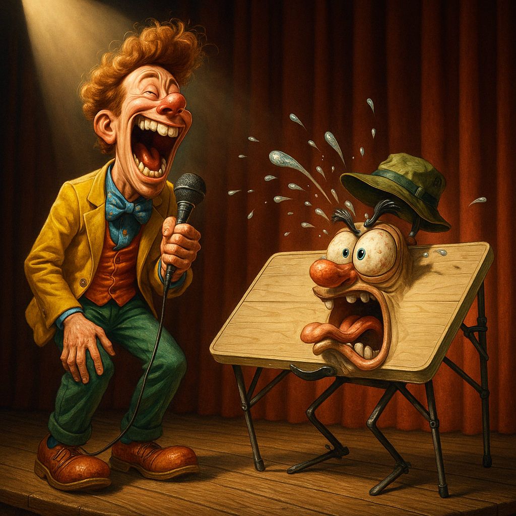 Featured image for Camping Table: The Folding Altar of Lost Hot Dogs - Comedy roast about Camping table