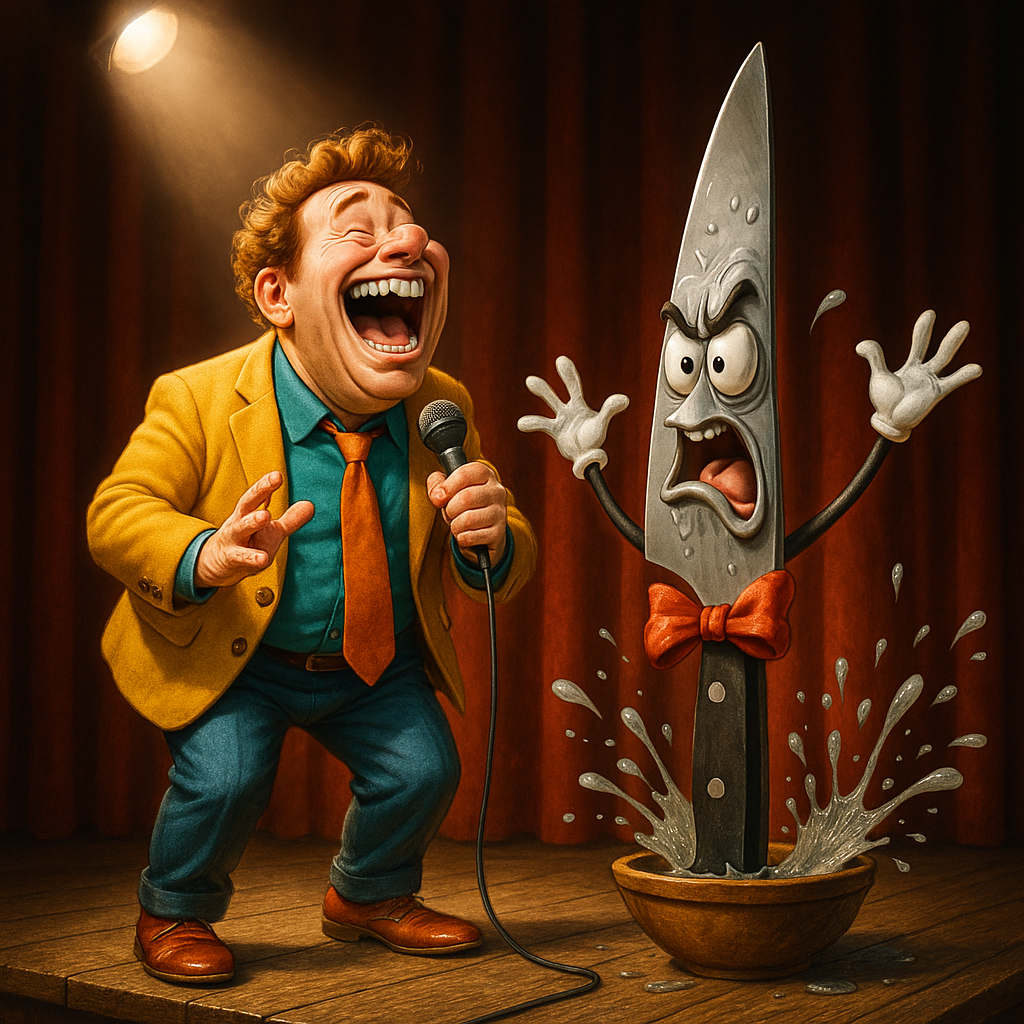 Featured image for Chef's Knife: The Drama Queen of Dinner, Cutting My Self-Esteem - Comedy roast about Chef’s Knife
