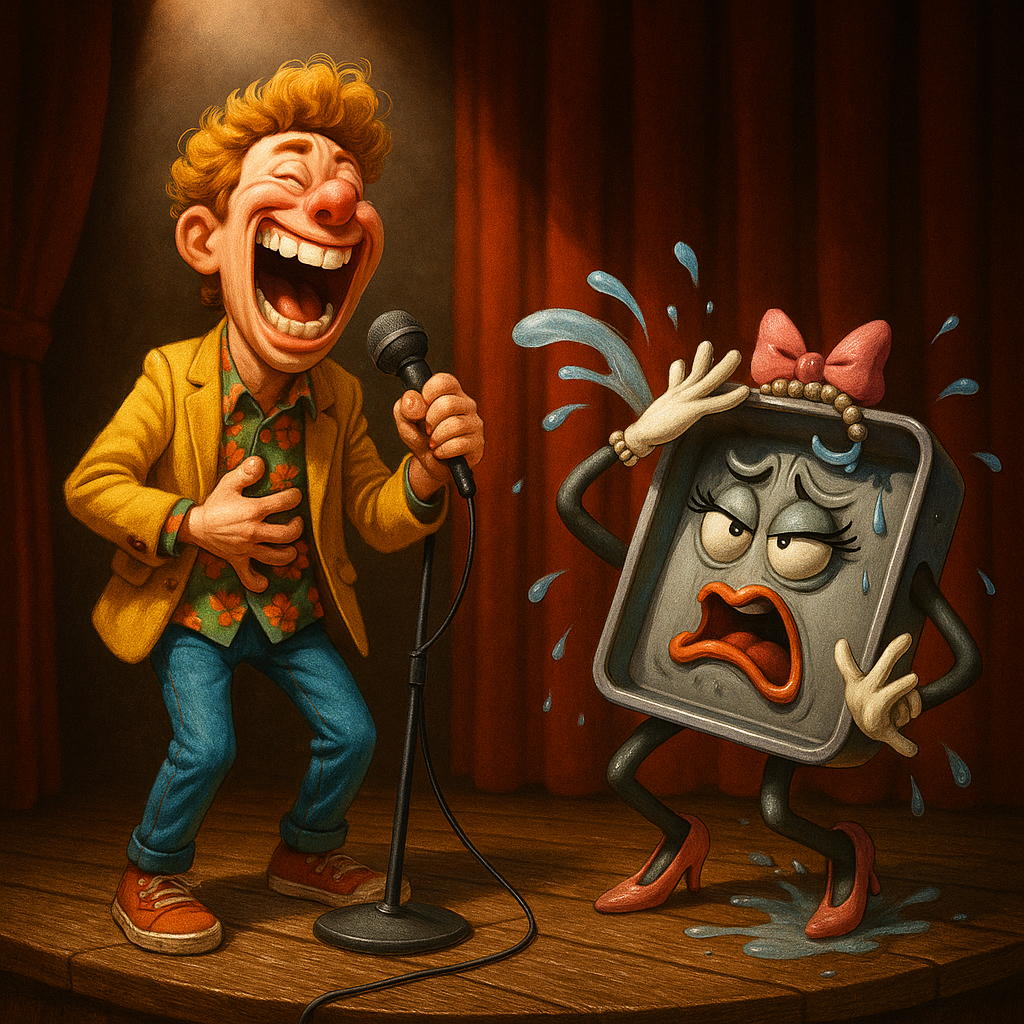 Featured image for Your cake pan is a Drama Queen: A Roast from the Oven Door - Comedy roast about Cake Pan